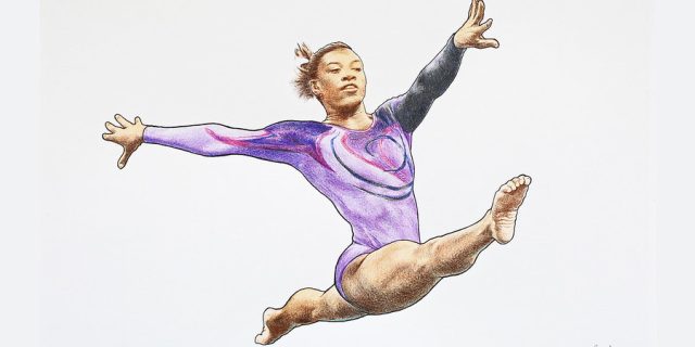 Simone Biles - splits