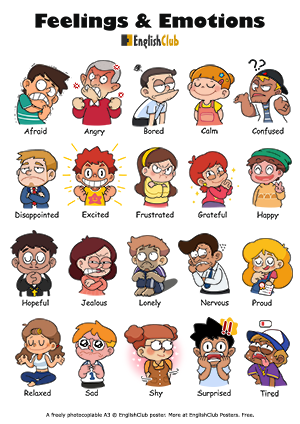 EnglishClub Feelings and Emotions Vocabulary
