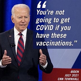 Mr Biden assures US public that COVID-19 mRNA vaccines work