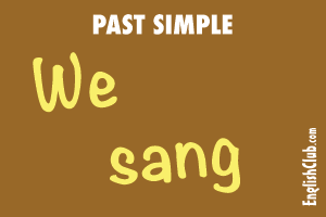 The past simple tense