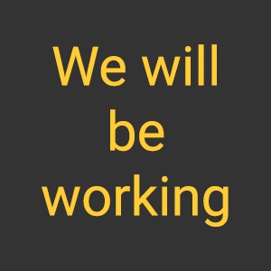 Future Continuous: We will be working