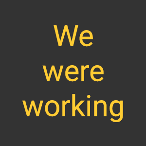 Past Continuous tense - We were working