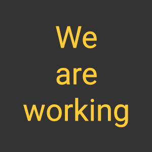 Present Continuous tense - We are working