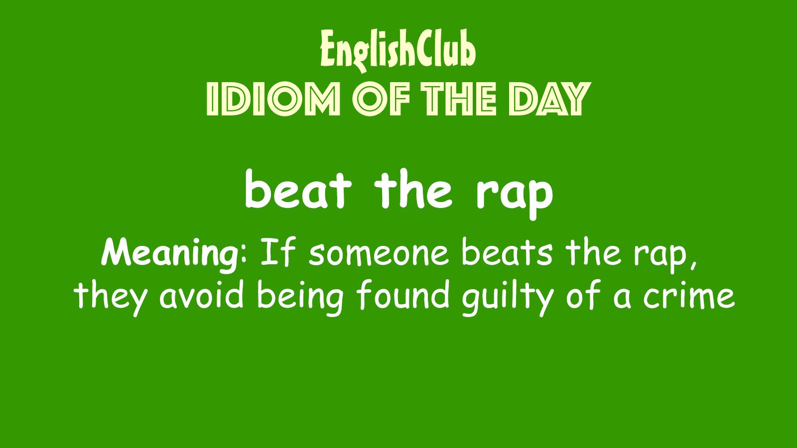 the rap | Vocabulary |