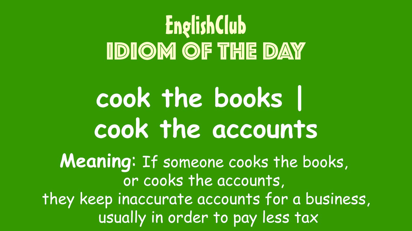 cook the books | cook the accounts