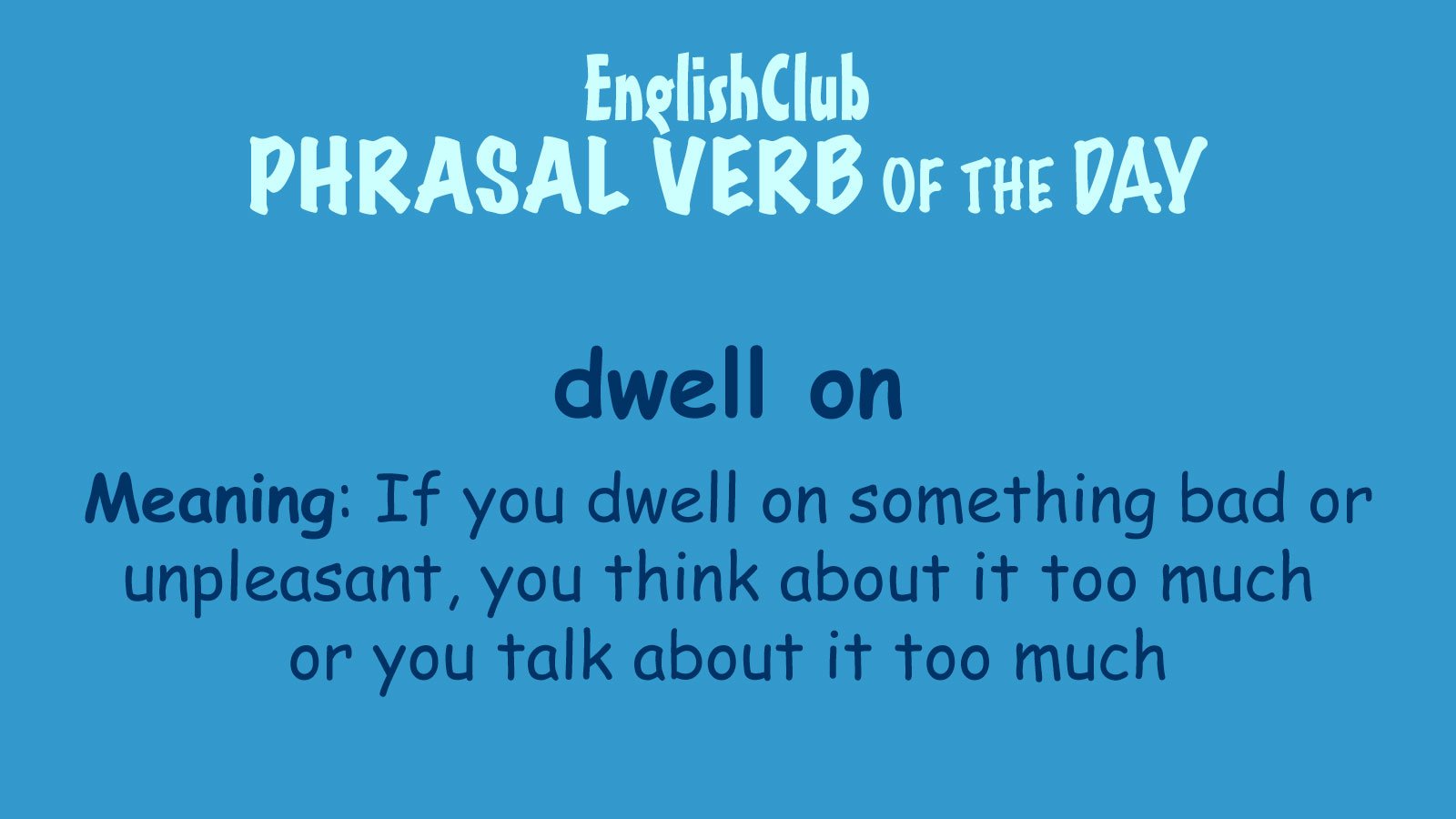 What does on sale dwell mean