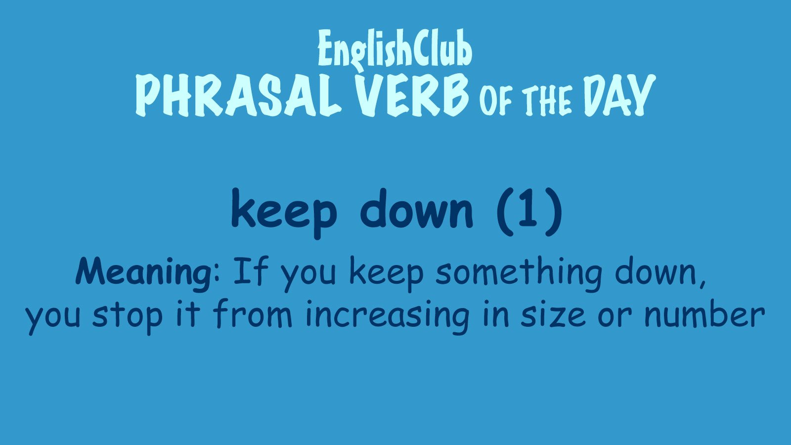 keep down (1)