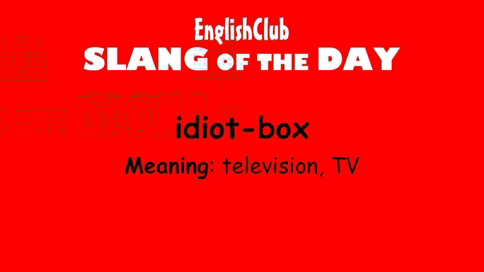 idiot-box