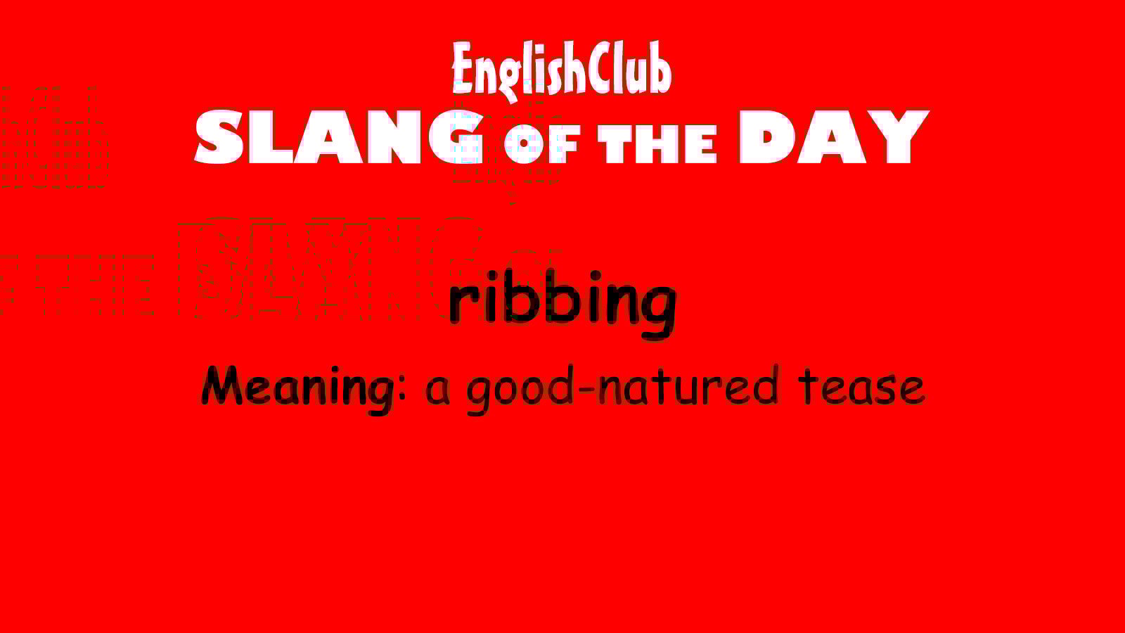 ribbing