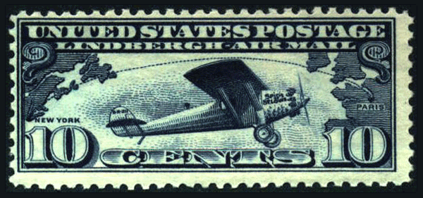 Postage stamp - Spirit of St Louis