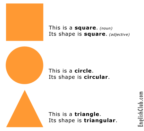 Shapes Vocabulary