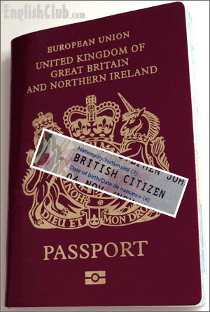 passport of the United Kingdom