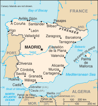 Map of Spain